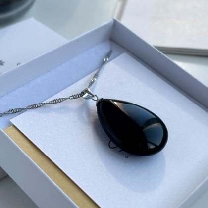Black Obsidian Necklace | Made In Earth US