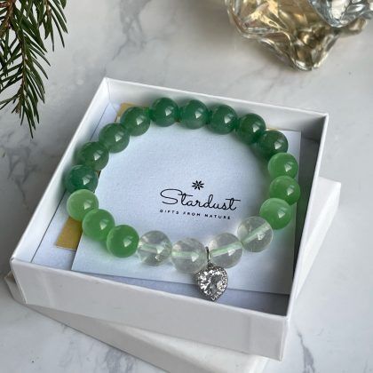 The Green Aventurine Bracelet For Men & Women And BeautiFul Couple (Free  Size)