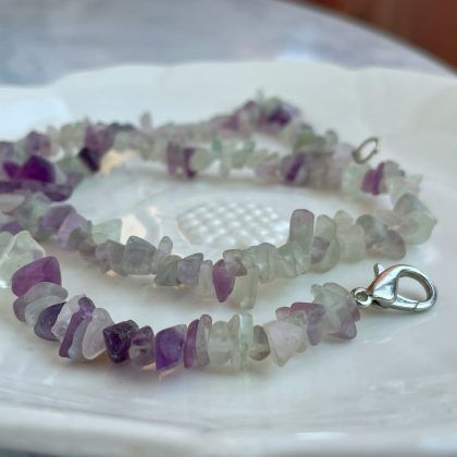 Fluorite chip choker 40cm